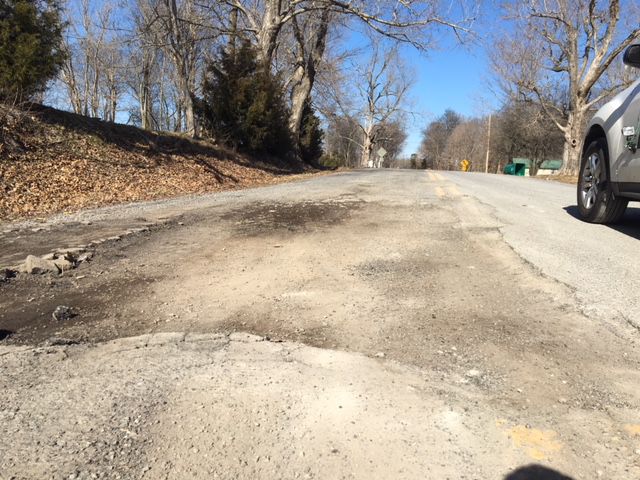 POTHOLE THE SIZE OF A CR